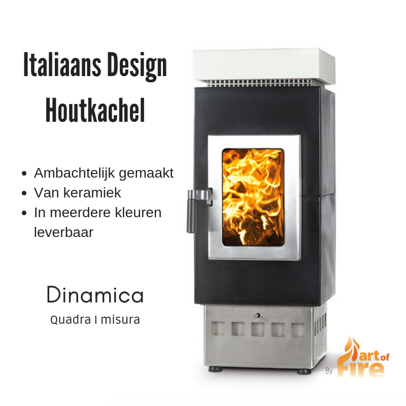 Italaanse design houtkachel