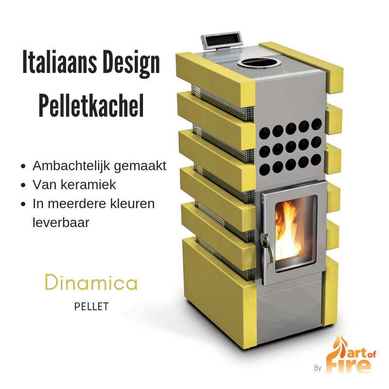 Italiaanse design pelletkachel modern