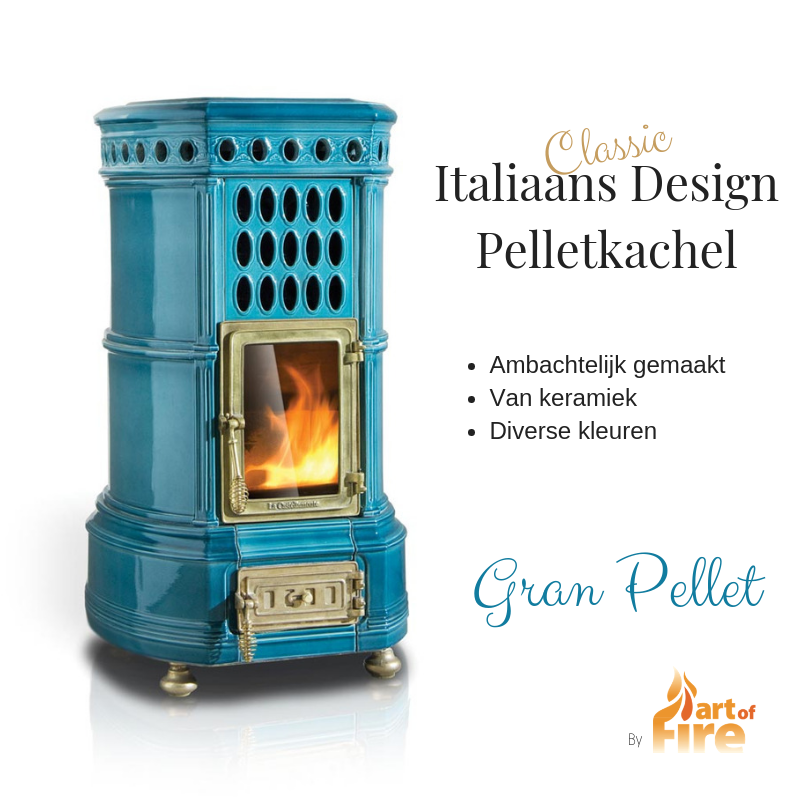 Gran Pellet kachel Italiaans Design biokachel