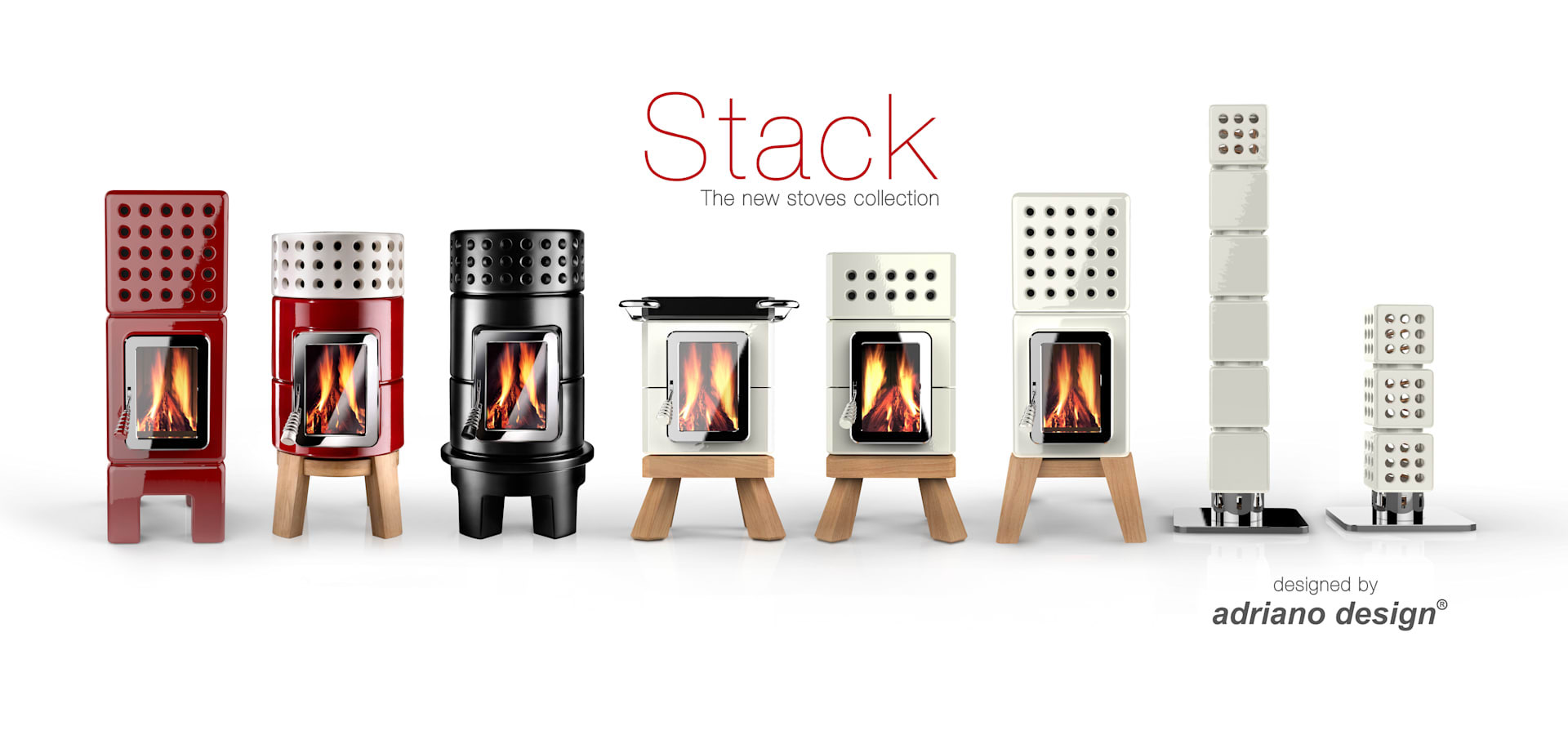 Art of Fire STACK STOVE COLLECTIE houtkachel keramiek