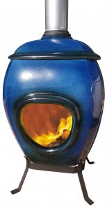 Binnen en buiten African Flame pothaard Blue