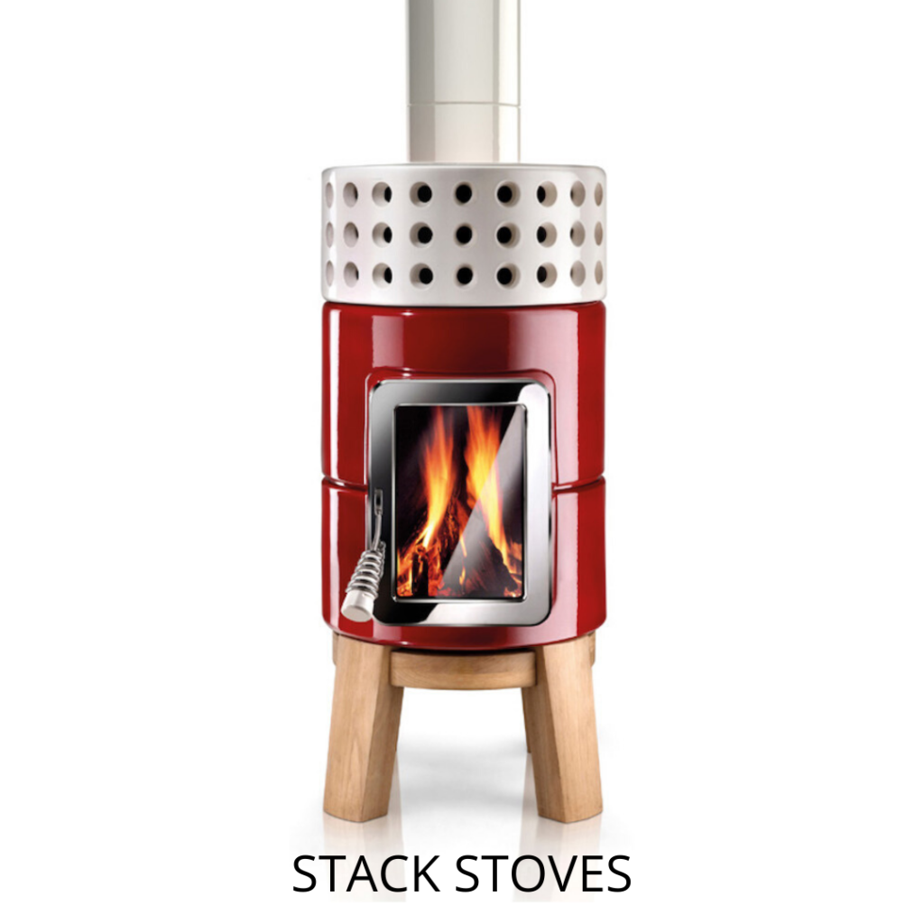 keramische houtkachel stack stove roundstack