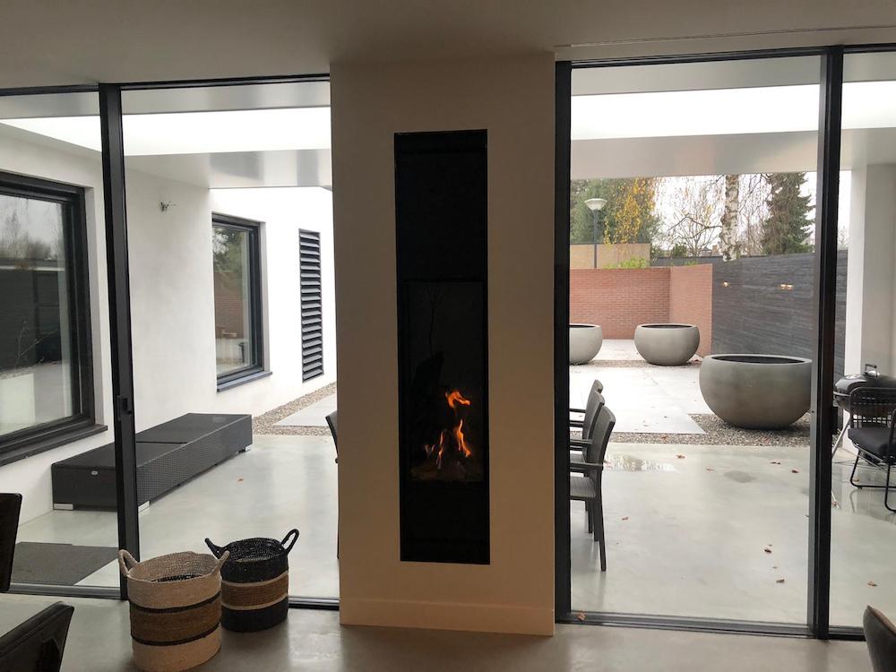 Bellfires verticall bell large met maatwerk kader met ventilatie 3